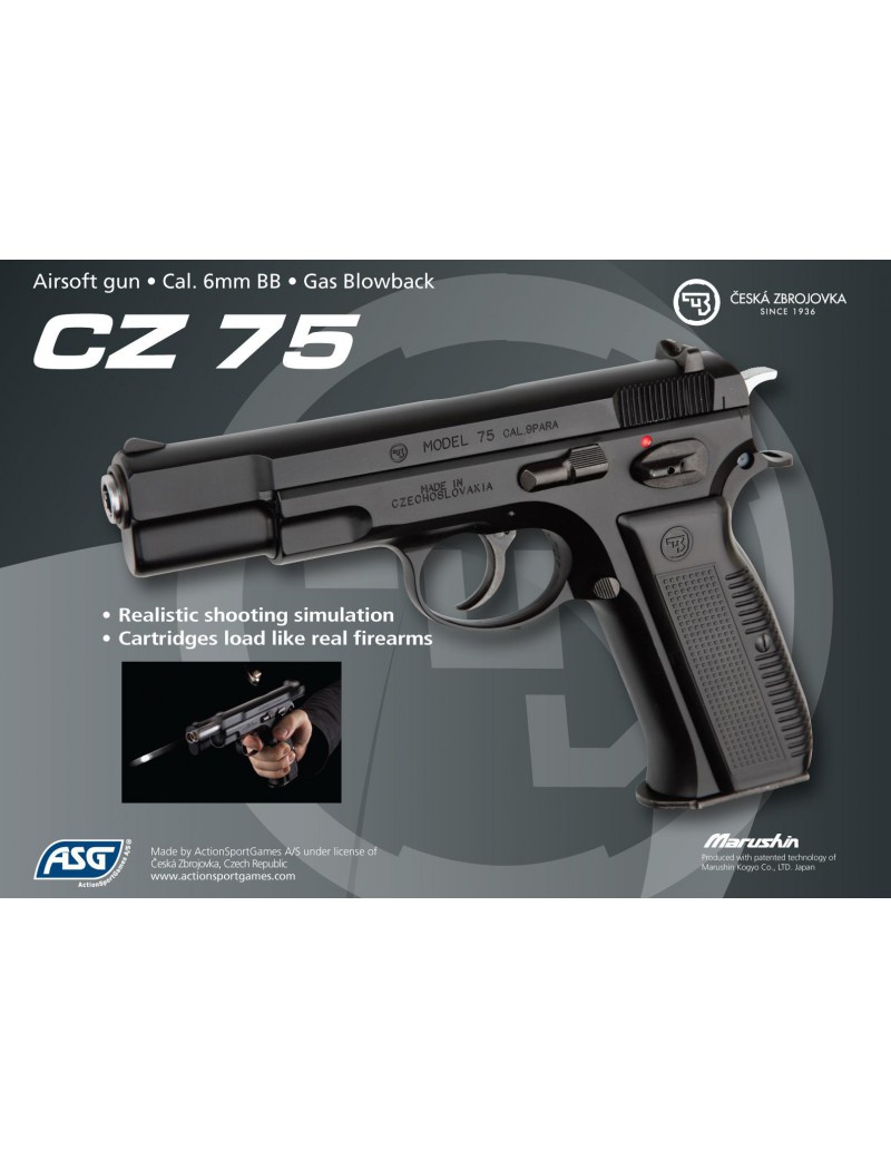CZ 75 RSS MARUSHIN GREEN GAS SCARRELLANTE  [16924]