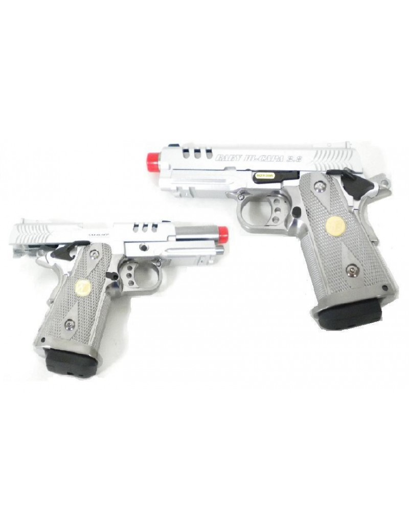 C45LB HI-CAPA 3.8 BABY TAKTISCHES GAS BLOWBACK VOLLMETALLSILBER  [GGB 310TS]