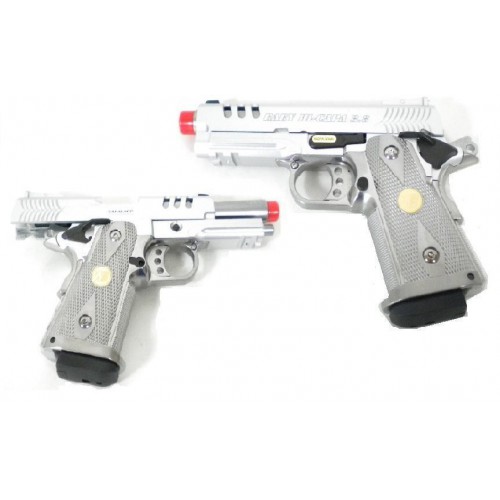 C45LB HI-CAPA 3.8 BABY TAKTISCHES GAS BLOWBACK VOLLMETALLSILBER  [GGB 310TS]