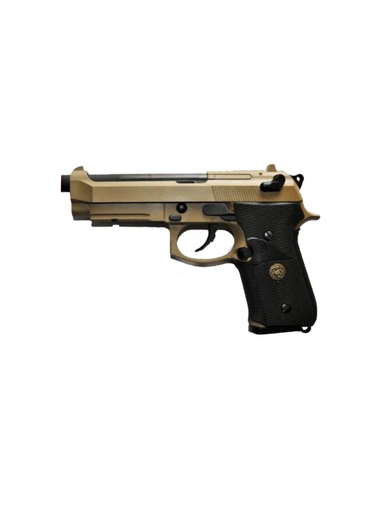 PISTOLA M9A1 MARINE TAN A GAS SCARRELLANTE FULL METAL  [W048T]