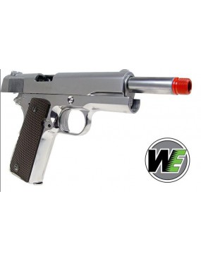 M1911 CHROME GAS SCARRELLANTE FULL METAL  [W049S] 2