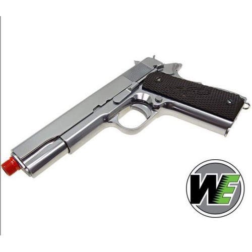 M1911 CHROME GAS SCARRELLANTE FULL METAL  [W049S]