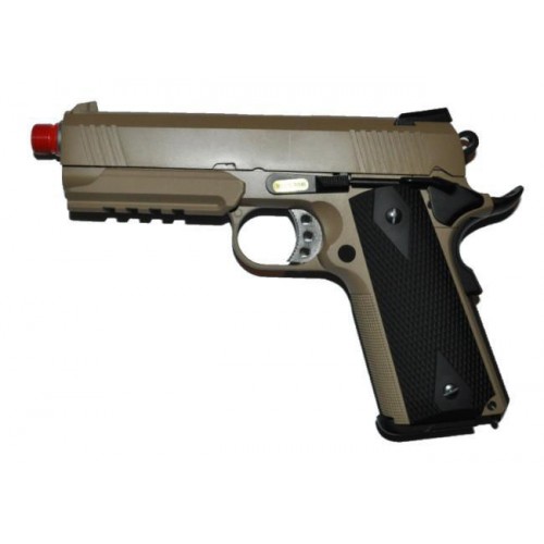 C45 TAN 3.8 RETROCESO DE GAS TÁCTICO FULL METAL [W053BT]