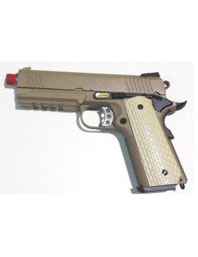 C45 TAN 3.8 TACTICAL GAS BLOWBACK FULL METAL [W053T]