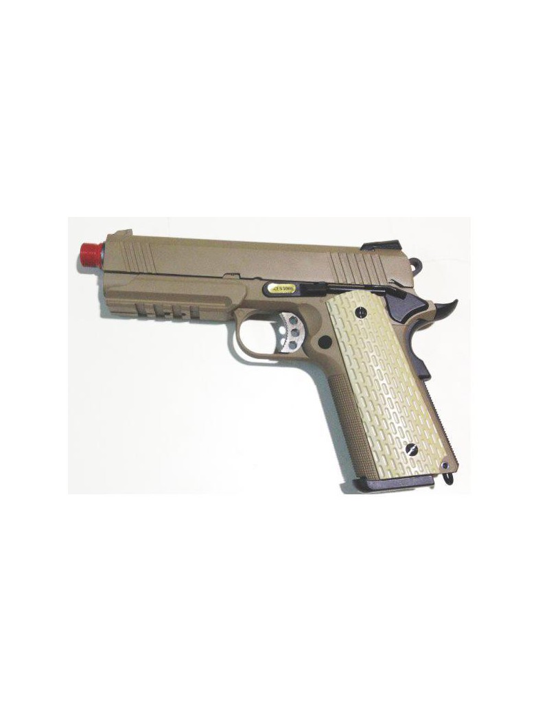 C45 TAN 3.8 RETROCESO DE GAS TÁCTICO FULL METAL [W053T]