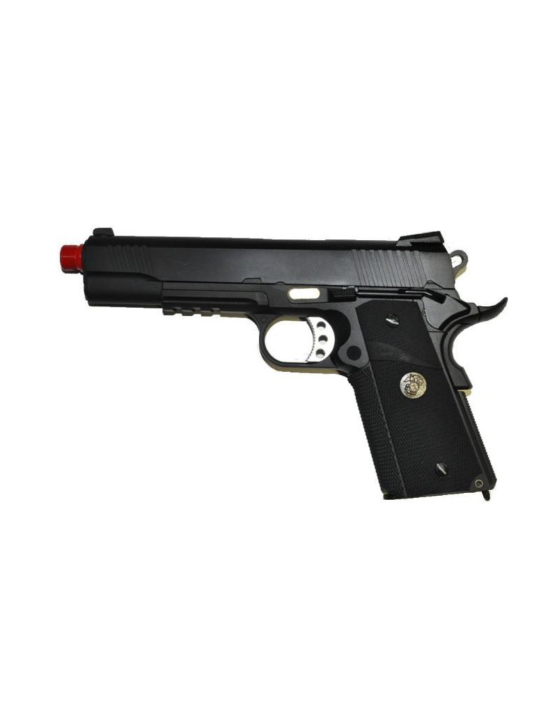 M1911 M.E.U. BLACK GAS SCARRELLANTE FULL METAL [W055B]