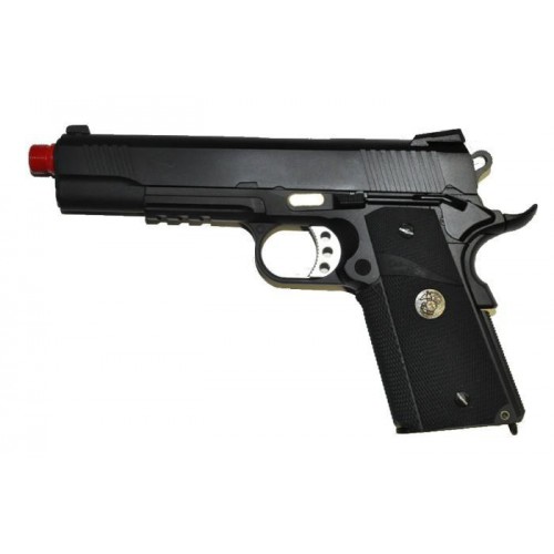 M1911 M.E.U. BLACK GAS SCARRELLANTE FULL METAL [W055B]