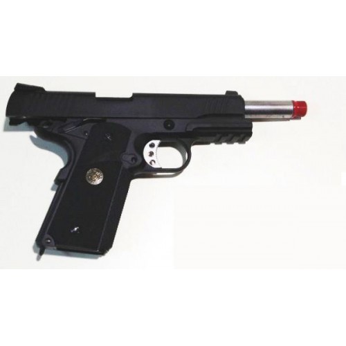 M1911 M.E.U. BLACK GAS SCARRELLANTE FULL METAL [W055B]