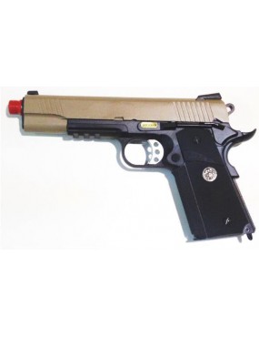 M1911 MEU TAN / NERA GAS BLOWBACK PLEIN MÉTAL [W055BT]