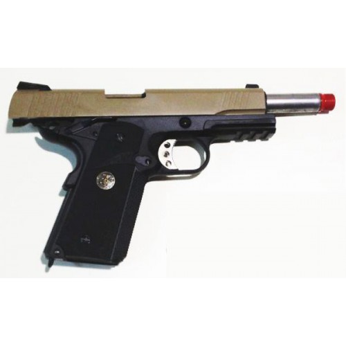 M1911 MEU TAN / NERA GAS BLOWBACK FULL METAL [W055BT]