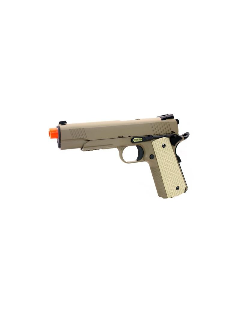 M1911 MEU TAN GAS BLOWBACK PLEIN MÉTAL [W055T]