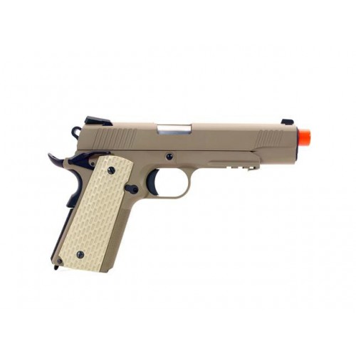 M1911 MEU TAN GAS BLOWBACK PLEIN MÉTAL [W055T]