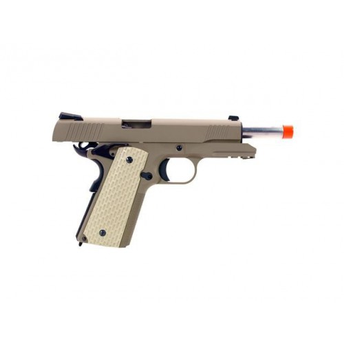 M1911 MEU TAN GAS BLOWBACK PLEIN MÉTAL [W055T]