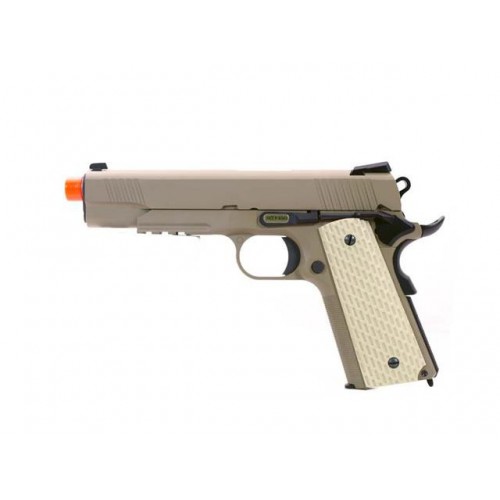 M1911 MEU TAN GAS BLOWBACK PLEIN MÉTAL [W055T]
