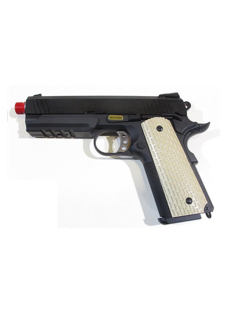 C45 SCHWARZ 3.8 TAKTISCHES GAS BLOWBACK VOLLMETALL [W053B]