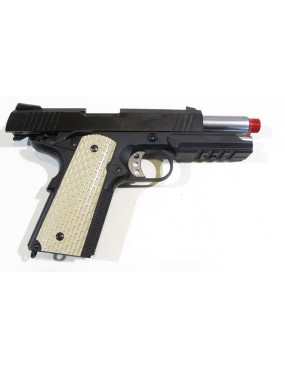 C45 BLACK 3.8 RETROCESO DE GAS TÁCTICO FULL METAL [W053B] 2