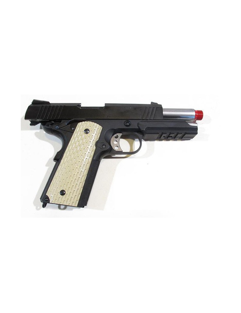 C45 SCHWARZ 3.8 TAKTISCHES GAS BLOWBACK VOLLMETALL [W053B]