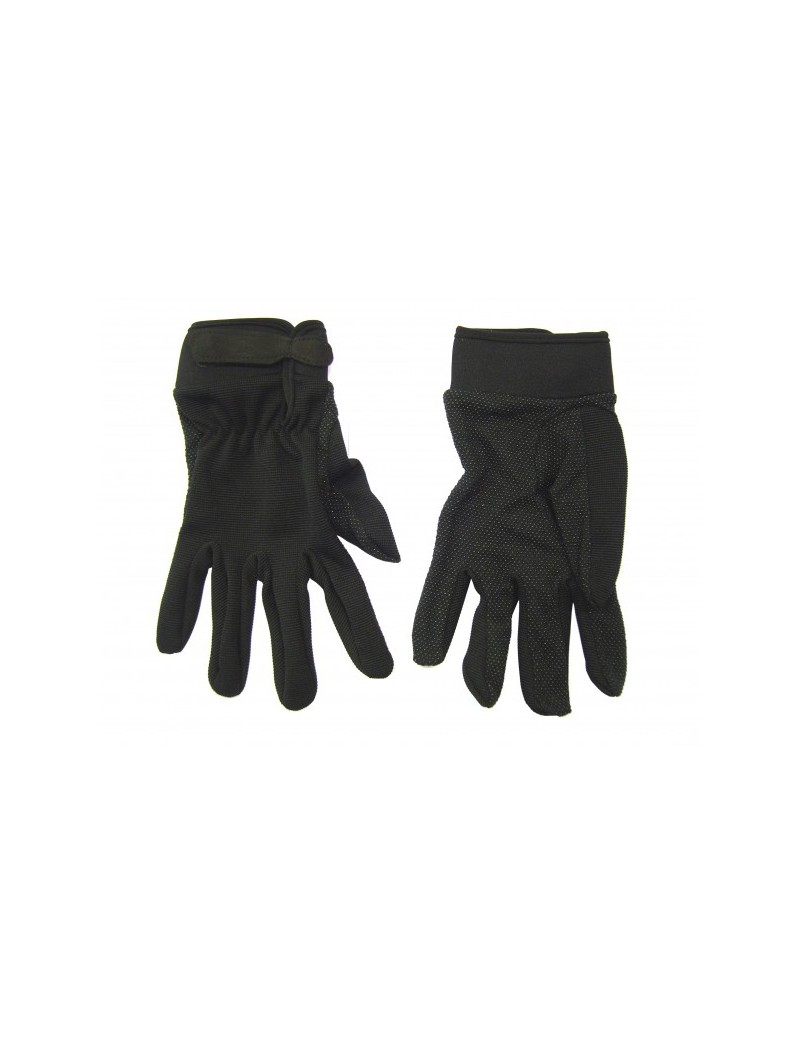 SCHWARZE HANDSCHUHE IN TECHNISCHEM STOFF [GL511B]
