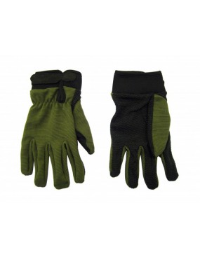 GUANTES VERDES EN TEJIDO TÉCNICO. [GL511V]