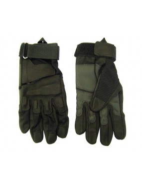 GUANTES TACTICOS DE CORDURA NEGRA REFORZADOS CON ECO CUERO [GL38B]