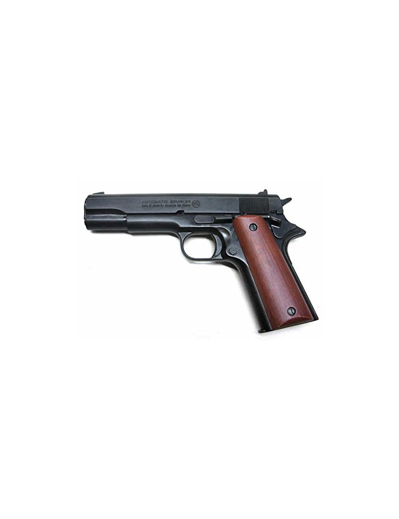 BRUNI SEMIAUTOMÁTICO 96 COLT 1911 CAL. 8MM BLANCO NEGRO Y MADERA [BR-1911]