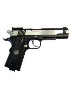 1911 AIRSOFT ESPECIAL COMBATE NEGRA Y PLATEADA [C 601BC]