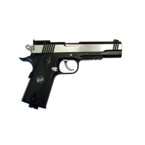 1911 AIRSOFT ESPECIAL COMBATE NEGRA Y PLATEADA [C 601BC]