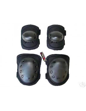 KNEE / ELBOW SET BLACK [G1NERO]