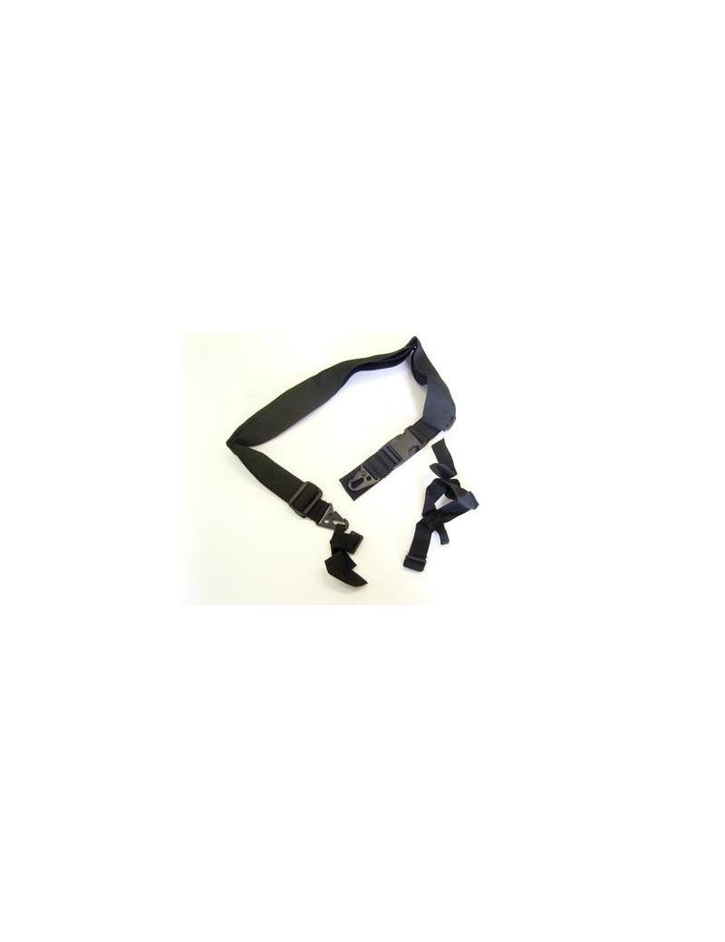 CLIP DE METAL DE 4CM CORREA DE HOMBRO NEGRA DE TRES PUNTOS [KR018B]