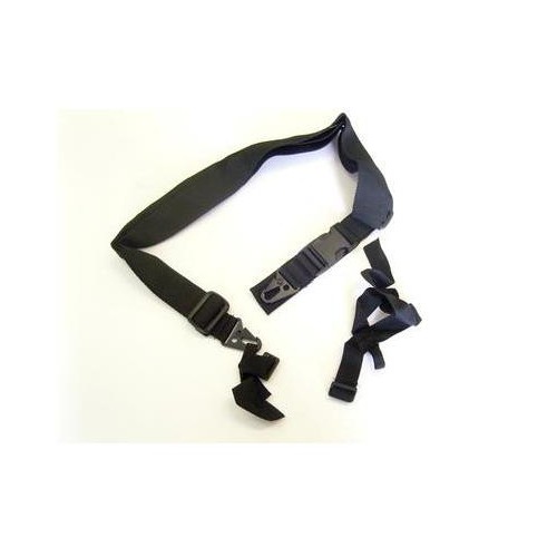 CLIP DE METAL DE 4CM CORREA DE HOMBRO NEGRA DE TRES PUNTOS [KR018B]