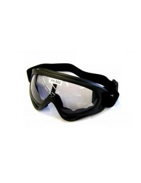 SNOW DYNAMIC BLACK GOGGLE WITH PLEXYGLASS LENS [YH302]