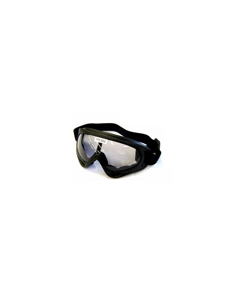 MASCHERA SNOW DYNAMIC NERA CON LENTE IN PLEXYGLASS [YH302]