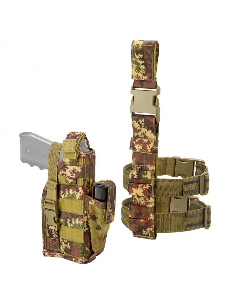 FUNDA DE MUSLO AMBIDIESTRA DEFCON 5 COLOR CAMO-ITALIANO [D5-GS08 VI]