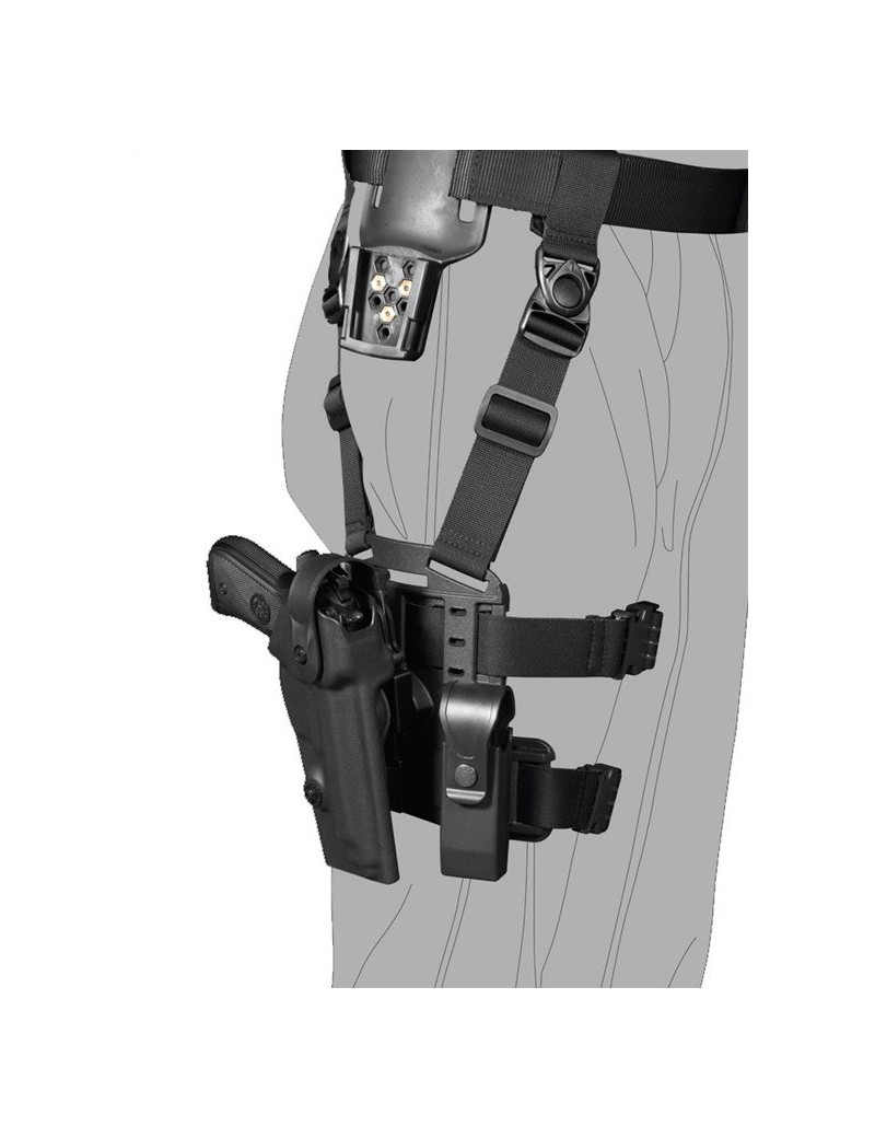 VEGA HOLSTER SISTEMA ROTATIVO E DI DISCONNESSIONE-CONNESSIONE RAPIDA NERO [8K31N]