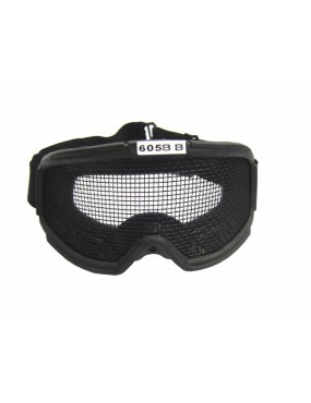 MASCHERA SNOW NERA CON RETE  [6058B]