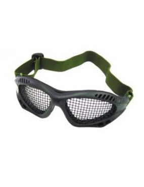 LUNETTES TACTICAL COMMANDO NOIR AVEC FILET [6059B]