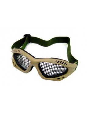 TACTICAL COMMANDO TAN GLASSES WITH NET [6059T]