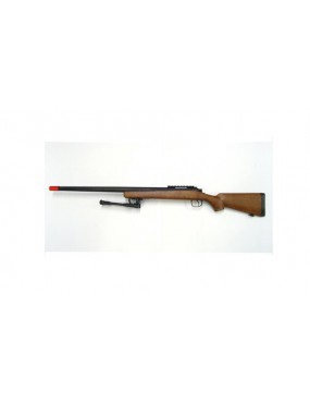 VSR10L LONG BAREL SPEARGUN MIT HOLZFARBIGEM BIPOD [MB03BW]