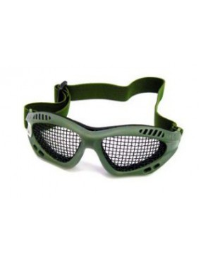 WOSPORT OCCHIALE TACTICAL COMMANDO VERDE CON RETE [6059V]