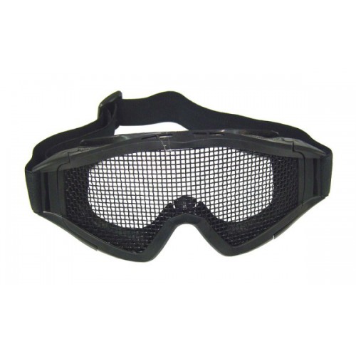 WOSPORT MASCHERA NERA CON RETE METALLICA [6060B]