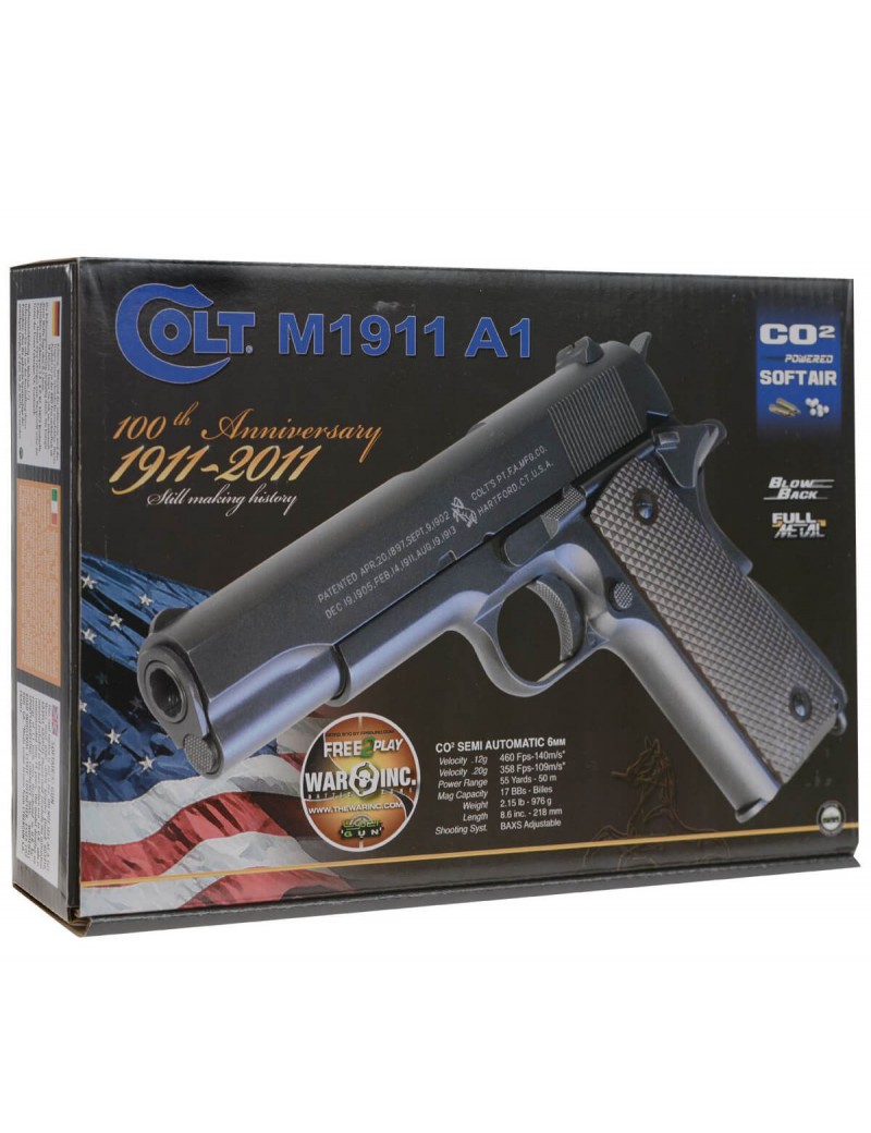 COLT 1911-2011 CO2 CENTENARIO FULL METAL CYBERGUN[180512]