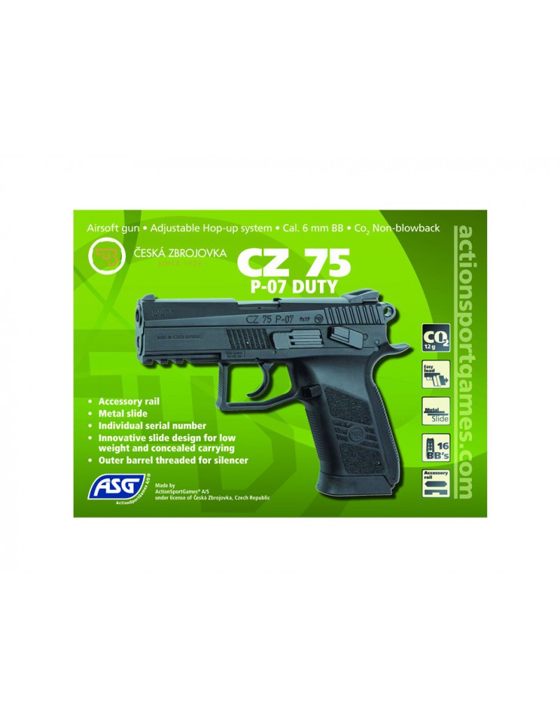 CZ 75P-07 DUTY METAL BLOWBACK [16720]