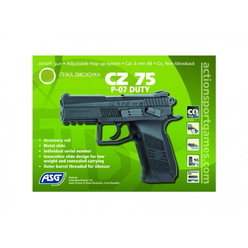 CZ 75P-07 DUTY METAL BLOWBACK [16720]