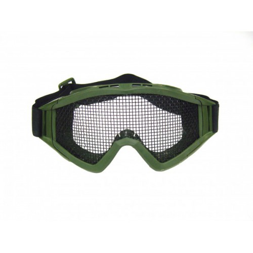 WOSPORT STEEL MESH MASK GREEN [6060V]