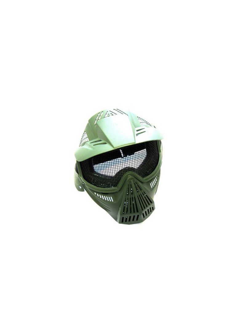 MASCHERA PROTEZIONE FACCIALE TACTICAL VERDE RETE  [C007V]