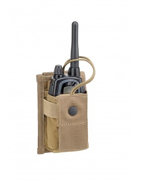 PORTARADIO A MOLLE COYOTE TAN DEFCON 5 SMALL RADIO POUCH [D5-RP01 CT]