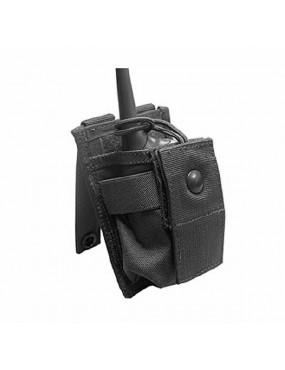 BLACK SPRING RADIO HOLDER DEFCON 5 SMALL RADIO POUCH [D5-RP01 B]