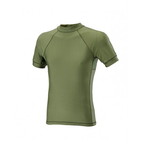 MAGLIA MANICA CORTA IN LYCRA VERDE OD TG S [D5-1790 OD S]