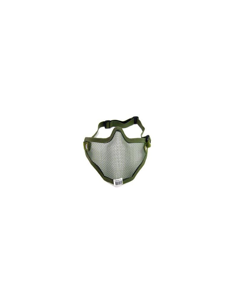 WOSPORT MASCHERA FACCIALE TACTICAL NET METAL VERDE [KR001V]