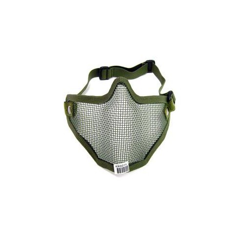 WOSPORT MASCHERA FACCIALE TACTICAL NET METAL VERDE [KR001V]